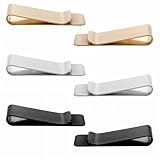 YUXIANLB Edelstahl Geldklammern Schlanke Metallklammern für Geldbörsen Bargeld Elegante Visitenkartenhalter mit Silber 6 Stück Gold Finish Geldscheine Ausweise Kreditkarten Mitgliedskarten Hochzeiten