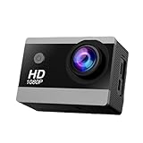 Tragbare Action-Kamera, wasserdichte Videokamera, Adventure Kamera, kompakte Sportkamera, Bikes Kamera, Reise-Videokamera, Digital Action Cam für Outdoor Sport und Driving Recording 5,9 x 4 x 2 cm