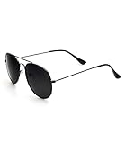 Kiddus Sonnenbrille für Mädchen, Jungen, Kinder. Ab 10 Jahren. UV400 100% iger Schutz gegen ultraviolette Strahlen. CAT3. Polarisiert. Piloten Stil