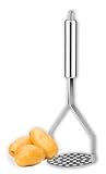 IPEA Kartoffelstampfer Professionelle aus Edelstahl zum Zerkleinern von Kartoffeln, Gemüse und Obst – Schlankes Design – Ergonomischer Griff – Kartoffelpresse für Kartoffelpüree und Lebensmitteln