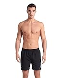 arena Fundamentals Logo Herren Strand- und Pool-Boxershorts, Herren Badeshorts aus weichem, recyceltem und schnell trocknendem Material, Strand-Boxershorts mit Netz-Innenslip