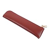 GALPADA PU Leder Federmäppchen Groß Kapazität Retro Schlicht Stifteetui Mäppchen Schreibwaren Organizer für Schule Büro