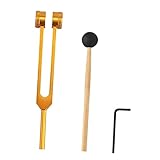 TOVINANNA 1 Set Ohrmassagegerät Gabeln Ohrreinigungswerkzeuge Aluminiumlegierung Stimmhammer Aus Aluminiumlegierung Golden