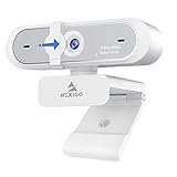 NexiGo N660P 60FPS 1080P Webcam mit Softwaresteuerung, Dual-Mikrofon & Abdeckung, AutoFocus, HD USB Computer Webkamera, für OBS Gaming Zoom Skype FaceTime Teams, Weiß