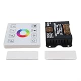 LED-Dimmer-Controller für RGB-Streifenlichter, 5V-24V DC Touchpanel mit Fernbedienung, 30A kapazitives Dimmen für Zuhause und Gewerbe