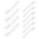 Homoyoyo 50 Stück Teiliges Verstellbares Kunststoff Vorhanghaken Einstellbare Gardinenclips für Fenster Duschvorhänge Robust und Leicht Vielseitig für Zuhause Küche Bad und Büro Geeignet