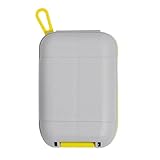 Pillendose für Reisen, Pillendose für Reisen, Pillendose mit Taschen für die Reise, mit Sicherheitsschloss, tragbare Nahrungsergänzungsmittel