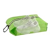 Schuhbeutel für Reisen & Fitnessstudio, wasserdicht, große Kapazität, Organizer, Schuhe & Zubehör für Herren, langlebig, Reiseschuhorganizer für einfache Packung, wasserfeste Schuhe, grün, Se référer
