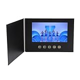 Bewinner 7 'Video -Grußkarte, Anpassbares Videobuch, 128m Speicher & Wiederaufladbarer Akku, Digitale Broschüre für Weihnachten, Jubiläum, Marketing