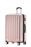 BEIBYE TSA-Schloß 2080 Hangepäck Zwillingsrollen neu Reisekoffer Koffer Trolley Hartschale Set-XL-L-M(Boardcase) (Rosa Gold, XL)