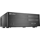 SilverStone Technology SST-GD08B - Grandia HTPC ATX Desktop Gehäuse mit hochleistungsfähigem und geräuscharmen Kühlsystem, schwarz