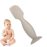 Windelcremespatel, Babypastenspatel – Babywindelcremespatel, sicherer, weicher Silikoncremespatel – glatter Windelcremespatel mit Saugnapfbasis