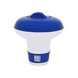 HAF® Pool Dosierschwimmer/Dosierer für 20g Chlor & Brom Tabletten I Optimale Poolpflege durch regulierbare Dosieröffnung in 4 Stufen je nach Dosiermenge I Chlorschwimmer für Schwimmbad & Whirlpool