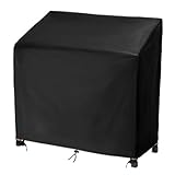 CashMuch Garten-Blumenbank-Abdkung Aus 210D Oxford-Stoff, Witterungsbeständig, Mit Pu-Beschichtung, 120×51×120 cm, Für Auflagen Und Gartentische, Winddicht Mit Kordelzug Und Spannriemen