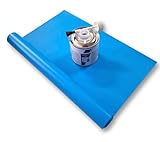 PVC Pool Reparaturset für ältere Pools PVC Poolfolie Kleber + Flicken (1x 35 x 70 cm Flicken + 1 x 250 ml Sabacontact)