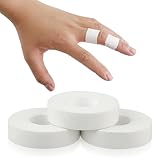 Weiß Fingertape Stark, 3 Rollen Tape Sport Kinesiologie Tape Sporttape Fingertape Physio Tape Sporttape Weiß Tapes Fussball Sporttape Medizinisches Klebeband Fußtape für Klettern, 1.5cmX10m