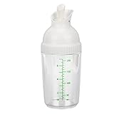 Salatdressing-Shaker, 200 Ml Salatdressing-Behälter, Salatdressing-Mixer, Verhindert Auslaufen, Salatdressing-Flasche für Selbstgemachtes Salatdressing in der Küche (Weiß)