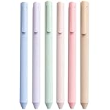 DINESA Packung mit 6 farbigen Gel-Stiften, Pastellfarben, schnell trocknende Tinte, feine Spitze, 0,5 mm, Bürobedarf, Schreibtagebuch