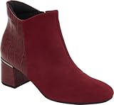 Scholl Damen Alizee Bootie Sandale, Dunkelrot, 37 EU