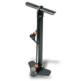 SKS GERMANY AIR-X-PRESS 8.0 Standpumpe (Luftpumpe mit MULTI-VALVE-Ventilkopf in modernem Design, präzise Druckkontrolle, sicherer Halt und angenehme Haptik, Druck max.: 8 bar/115 PSI), schwarz Höhe: 600 mm