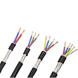 Elektrisches Kabel, Lautsprecherkabel, Audiokabel, geschirmtes Audio-Steuerkabel, 2/3/4/5-adrig, 5 Meter, mehrere Größen(2 Core,0.5mm2)