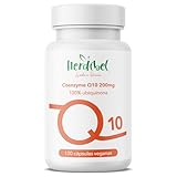 Coenzym Q10 200 mg - 100 % natürliche und vegane Fermentation - 120 Kapseln CoQ10
