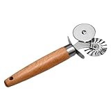 BEBEMOKO 1Stk Nudel geschnitten cuttermesser schnitzmesser roststop Pizza shop equipment Gebäckschneiderrad Pizzamesser universelles Küchenwerkzeug Pizzaschneider aus Edelstahl Holz