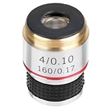 4X 185 Biologisches Mikroskop Achromatisches Objektivmikroskop Digitales Okular 160/0,17 Länge 30,5 Mm Präzisionsbearbeitung Klare Bildstabilität Mikroskopzubehör