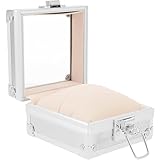 Hoement Uhrenbox für Herren und Damen Tragbares Reiseetui aus Metall Einzelne Uhrenaufbewahrung mit Transparentem Deckel Kompakt und Kratzfest Geeignet für Schmuck und Taschenuhren