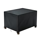 nomiou Abdeckung für Gartenhocker Beistelltisch Wasserdicht (72x56x43cm)