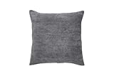 andiamo Kissen Emy in Cord-Optik - Sofakissen mit Füllung Bezug - Zierkissen Dekokissen Kopfkissen 40 x 40 cm dunkelgrau