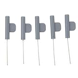 Healeved 5St Reinigungsbürste für Ohrstöpsel Flaschentrockner Flasche und Trockner Pop-Röhren Ohrhörer Babyflaschen Pflegebürste für Zubehör für Hörverstärker Abs Grey