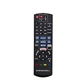 VINABTY N2QAYB001147 sub N2QAYB001185 Ersatz Fernbedienung Kompatibel mit Panasonic Blu Ray Disc Player DMP-UB404EGK DP-UB820EFK DP-UB820EG DP-UB820EGK DP-UB824EGK DMP-UB300 DMP-UB300EBK DMP-UB300EGK