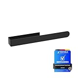 Ibergrif Handtuchhalter ohne Bohren, 37CM 304 Edelstahl Handtuchstange zum Kleben für Bad & Küche, Schwarz