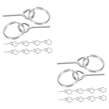 Angoily 2 Sätze Zelt Zubehör Ösen Zelt Licht Campingpavillon Überdachung Planenstangen Zeltwindseile Aufblasbares Zelt Sofortiges Zelt Campinglicht Silver Galvanisiertes Eisen 10 Stück * 2