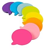 Ipetboom 8 Stück Teiliges Kleine Bunte Haftnotizen Selbstklebend Abreißbare Memo Pads für Büro Schule Zuhause Vielseitig Verwendbar Leicht zu Kleben und Entfernen Wiederverwendbare