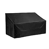 Outdoor-Gartenbank-Abdeckungen, wasserdicht und winddicht für 2- und 3-Sitzer-Möbel, praktische Aufbewahrungsmöglichkeiten (162 x 66 x 89 cm)