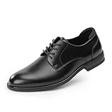 Cusolemore Herren Anzugschuhe Schnürhalbschuhe, Männer Businessschuhe Schnürschuhe Oxfords, Fersenpolster Design Black 44