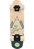 TITUS Cruisers-Complete Mountain TM 26', Natural-Creme-Green, 7.5, Holzboard aus 7 Schichten Ahornholz, Cruising, für Jugendliche und Erwachsene, Anfänger, Profis, Cruiser, Cruiserboard, Skate