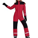 Generisch Einteiler Skioverall Damen Schneeanzug Skioverall Skifahren Skianzüge Overall Jumpsuit Frauen Snowboard Skisuit Outdoor Sport