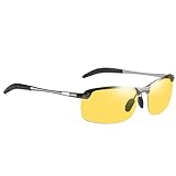Selbsttönende Sonnenbrille | Übergangs-Brille für Männer | UV400-Schutz, polarisiert für das Fahren im Freien, für Radfahren, Angeln, Wandern, Golf, gelb, Se référer au descriptif