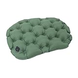 PawwJoy Aufblasbares Sitzkissen, Camping-Luft-Sitzpolster, kompakt, verschleißfest, vielseitiges Stadion-Sitzpolster für Outdoor-Aktivitäten auf dem Rasen- Grün