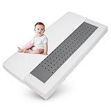 Sleepneo Kindermatratze 70x140 mit Trittkante, Höhe 11cm, Bezug waschbar, Oeko TEX & CertiPUR Zertifiziert, Kinder Baby-Matratze 70x140 für Kinderbett und Babybett
