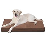 Wasserfestes Hundebett XXL für große Hunde, orthopädisches Hundekissen waschbar 101 cm, riesiges XXXL Schaumstoffbett für Haustiere mit abnehmbarem Bezug wendbar, Antirutschkissen für Haustiere