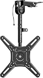 ELIVED Monitor & TV Deckenhalterung Klappbar für die meisten 14-42 Zoll Fernseher bis zu 10KG, max. VESA 200x200mm, Höhenverstellbare TV Halterung für Schrankwänden oder Schrägdach, EV3030