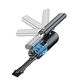 Cskyzk Handstaubsauger 6000Pa Kabellos,Mini-Akku-Handstaubsauger mit LED-Licht,4000mAh Aufladbare Staubsauger, Autostaubsauger，Tragbarer Handsauger,Akkusauger,für Autositze, Zuhause,Tierhaare