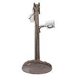 Yardenfun Tischleuchte Retro Straßenlaterne 28X8cm mit Harzoberfläche LED Leselampe Dimmbar Kleine Vintage Schreibtischlampe für Büro und Schlafzimmer