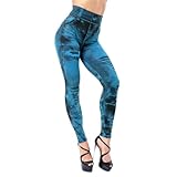 Damenhose Schwarz Elegant Hoher Bund Damen Damen Skinny Faux Jeans Stretch Classic High Slim Denim Leggings Hose WeißE Stretch Hose Damen FüR Die Arbeit Stretch (Light Blue, XL)