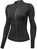 WOSAWE Gepolsterte Motorradjacke für Damen, mit Rüstung, für Sommer und Sport, Neu Schwarz, M