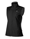 KUTOOK Weste Damen Sommer Leicht Ärmellos Laufweste Sportweste Fahrradweste Radweste Winter Softshell Fleece für Outdoor Hundesport Golf Schwarz XXL